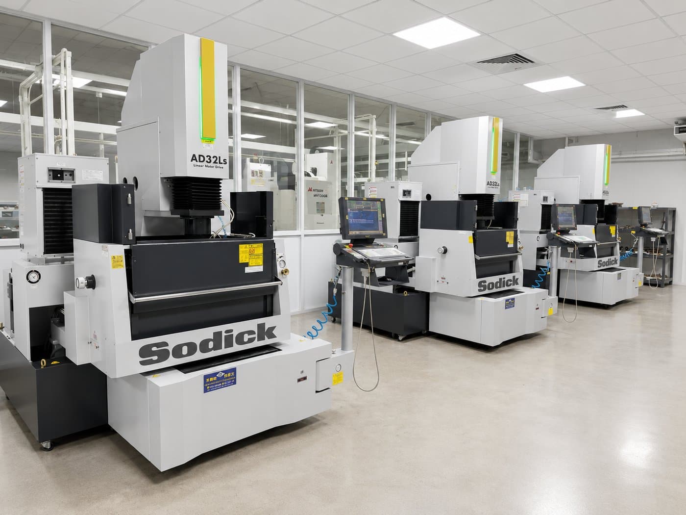 EDM machines on the CAMV production floor