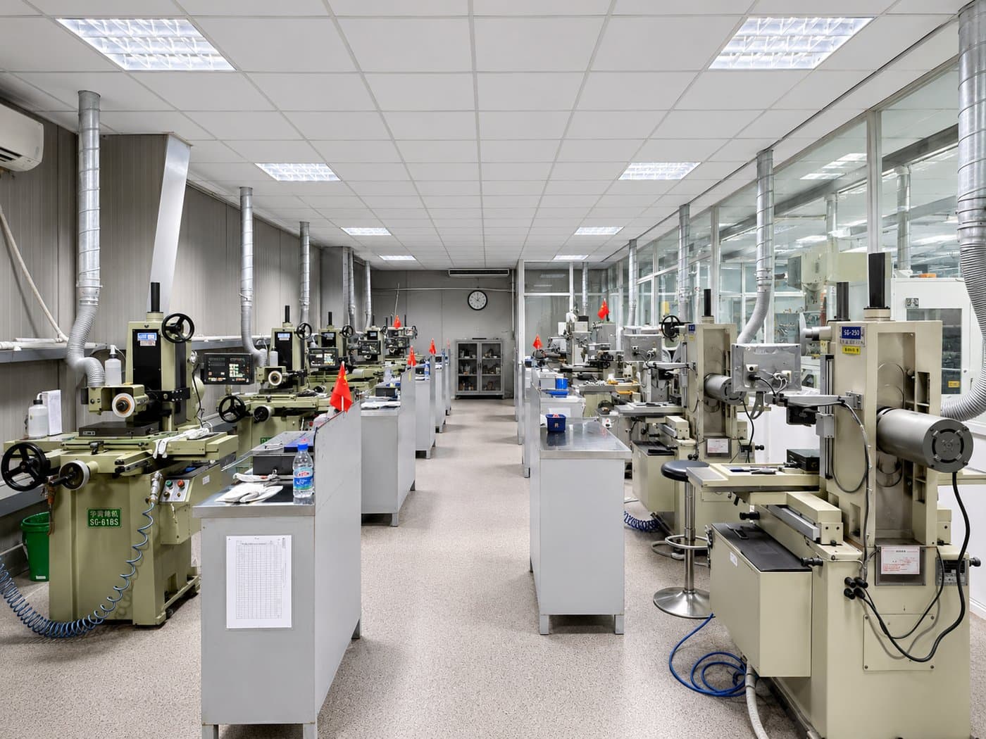 Surface and form grinding machines on the CAMV production floor