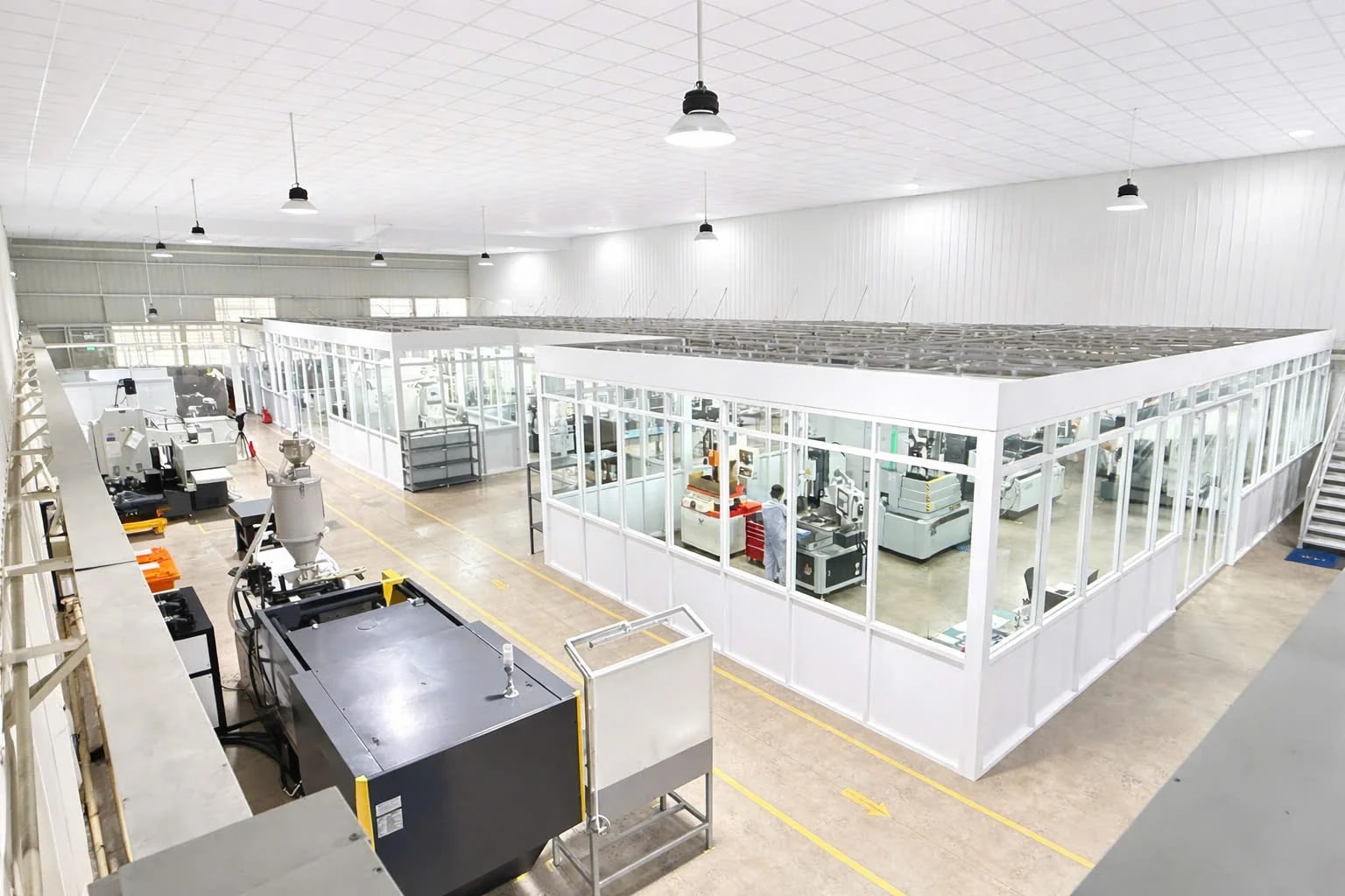 CAMV precision manufacturing facility floor